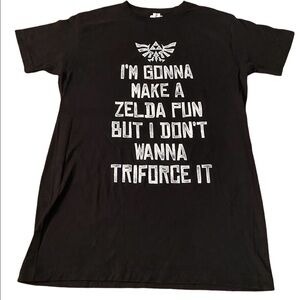 Legend Of Zelda Nintendo Mens T-Shirt - Zelda Pun But Didn't Want To TRIFORCE It